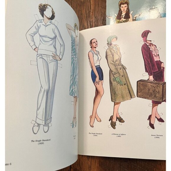 Lot of 3 Tom Tierney Paper Doll Books Judy Garland Greta Garbo Vivian Leigh - Picture 6 of 11